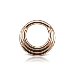 Maria Tash Hiranya Clicker Ring for Piercings 16g 6.5mm Rose Gold